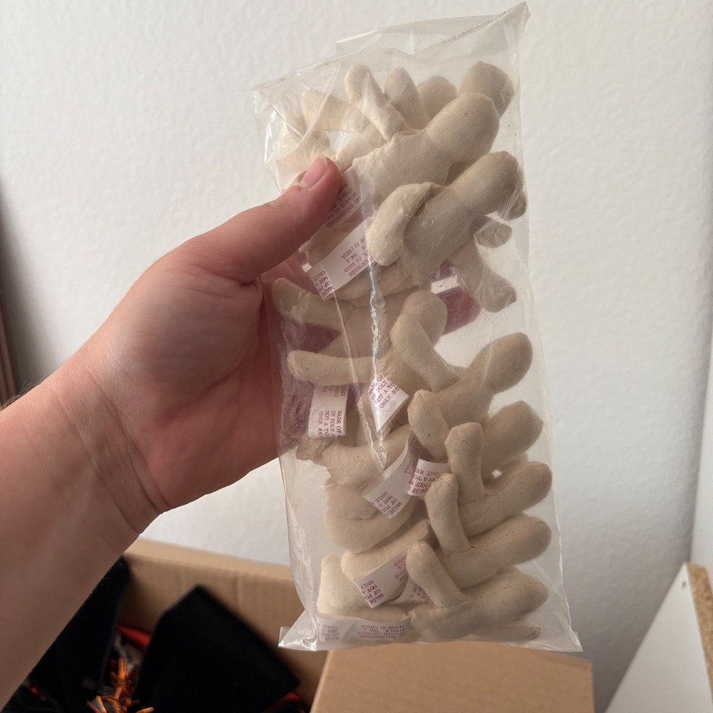 Bulk Pack Miniature Muslin Doll Bodies Small Stuffed Fabric Forms Crafting 3in